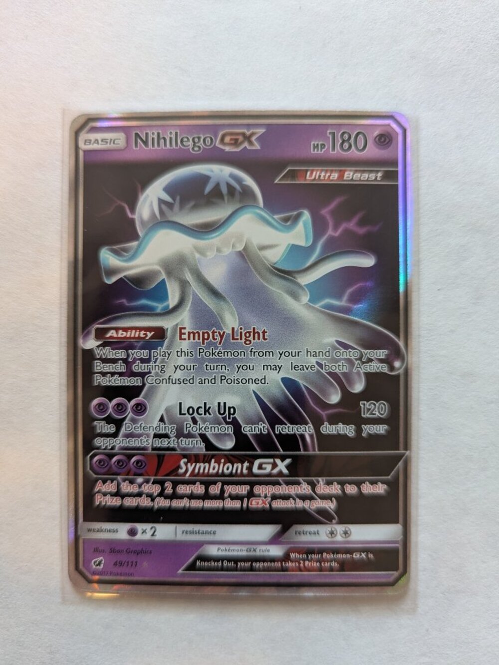 Pokemon Card Nihilego-GX #49/111